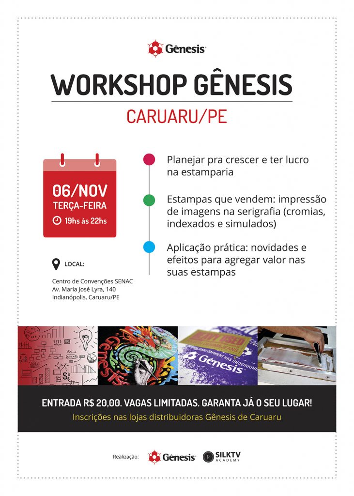 Workshops Gênesis Pernambuco Novembro 2018